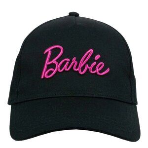 New With Tags Barbie Girls Baseball Hat, Black & Pink, One Size Fits Most